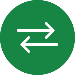 Supplier partnership exchange icon in IFX supplier green